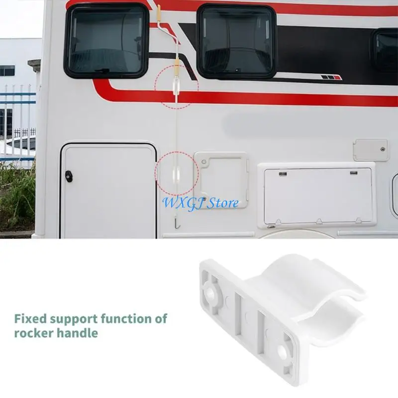 

37JE RVs Awning Crank Bracket Easy Installation Plastic Universal Crank Holder For Outdoor Camping Accessories