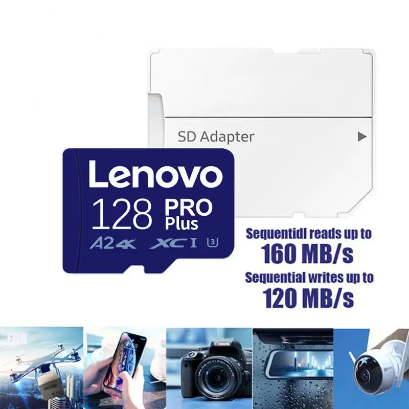 Lenovo A2 V30 U3 Micro Card 512GB 256GB 128GB Transfer 130MB/s SD Memory Card C10 U1 TF Card 64GB A2 Flash Card For Tablet