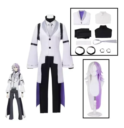 Sigma Cosplay Anime Bsd 4e Kostuum Sigma Loopgraaf Uniform Pak Halloween Kerstfeest Outfit Voor Mannen Vrouwen