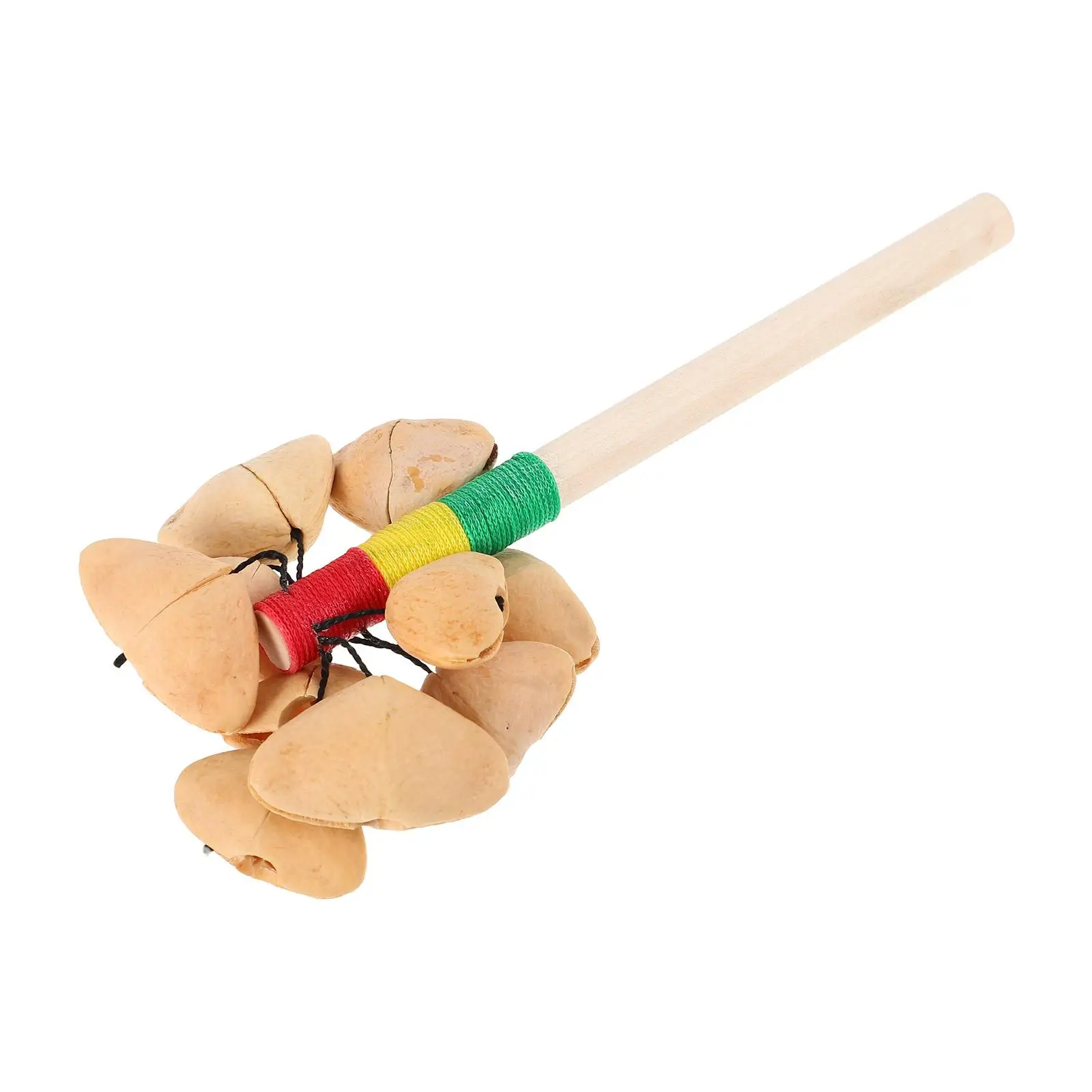 Grzechotki ręczne z łupin owoców Zabawki dla dzieci Tamburyn Instrumenty muzyczne Instrumenty muzyczne dla dzieci Tradycyjne drewniane ręcznie robione
