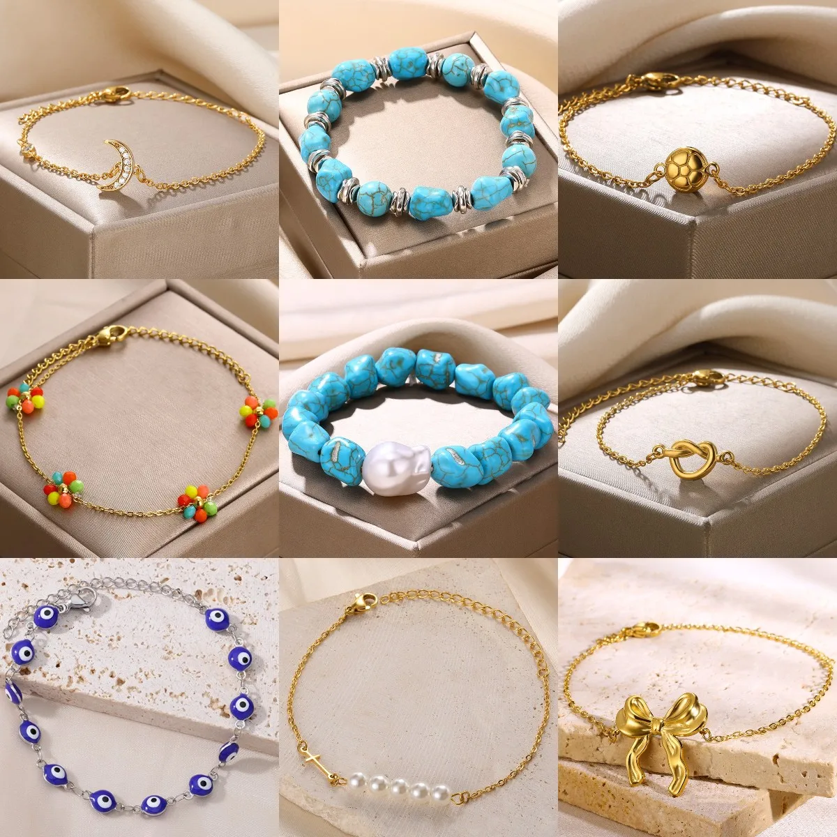 Gold Farbe Edelstahl Perlen Kette Armband Für Frauen Stilvolle Elegante Perle Armband Personalisierte DIY Schmuck Kostenloser Versand