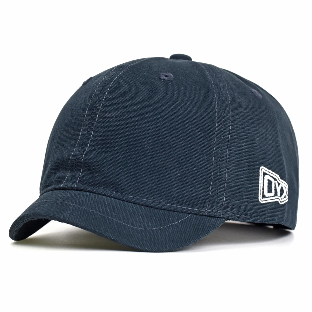 Fashion Short Brim Cotton Baseball Cap Men Women Soft Vintage Dad Hat Adjustable Trucker Style Low Profile Caps