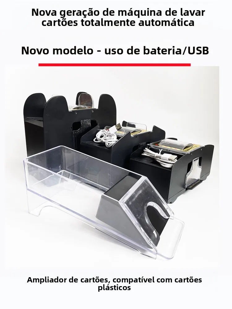 ポーカーカード用自動カードシャッフルマシン-プラスチックヒーローキリング三國志カードゲーム-usbエッグビーティング全自動カードシャッフルマシン
