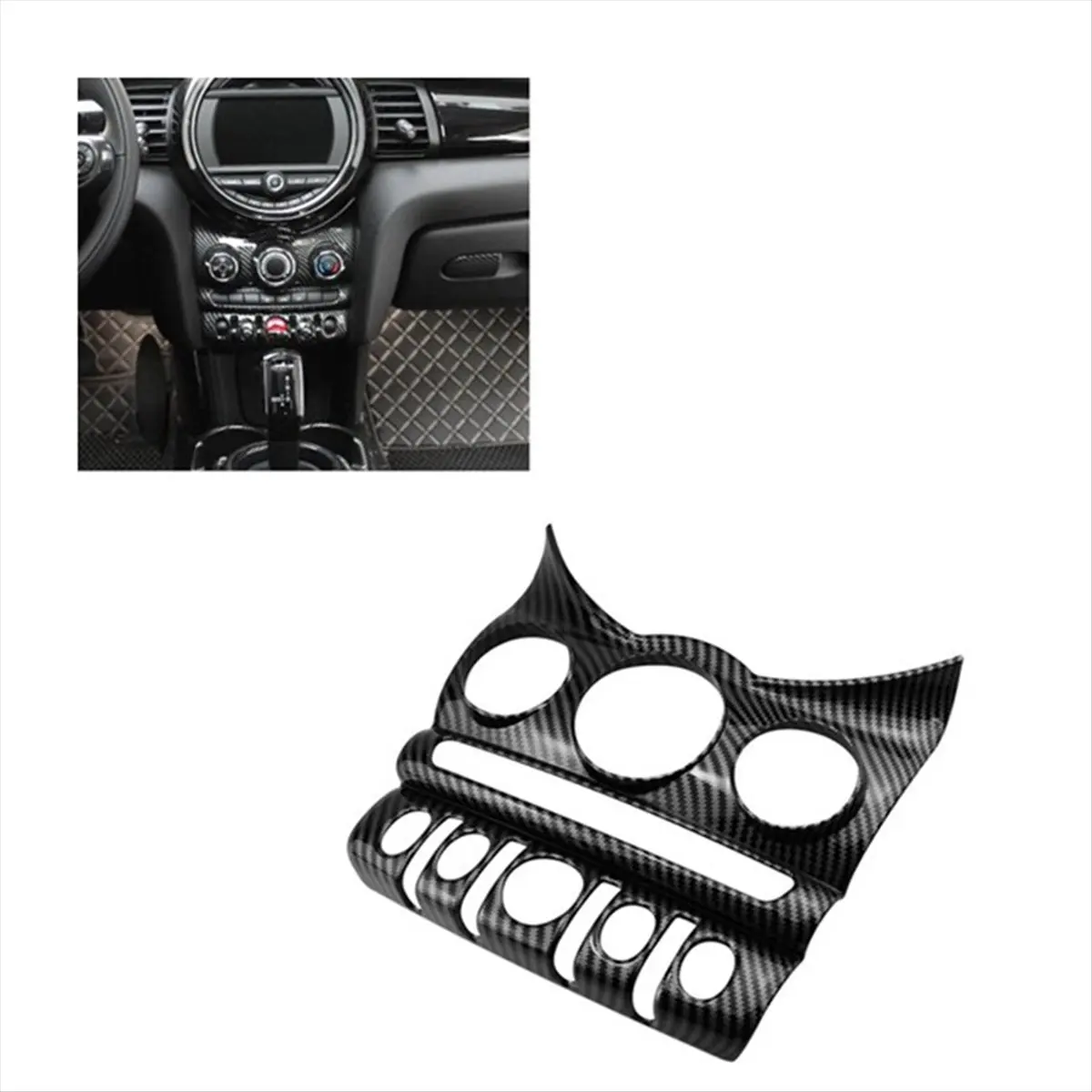 Super Sale Car Air Conditioning CD Panel Cover Trims Frame Fit for Mini Cooper F55 F56 F57 Hatchback 2014-2021