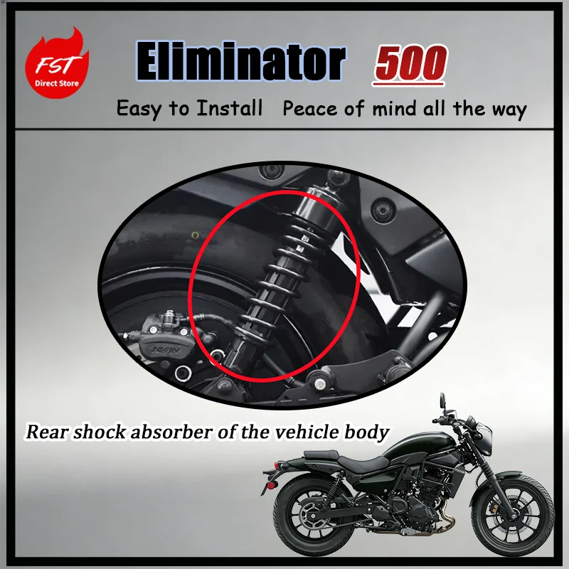 

Система регулируемой подвески с пониженным центром тяжести для Eliminator 500 CNC, с регулировкой демпфирования и высокой степенью отскока, защитные элементы