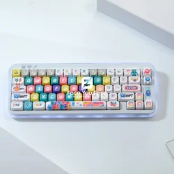 129 Keys/set Little Monster Key Cap PBT MOA Profile Double Shot Keycap Thermal Sublimation Mechanical Keyboard for Customization