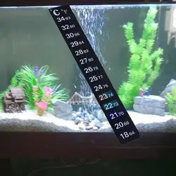 1 pz acquario Fish Tank Strip Stick-on cambia colore termometro adesivo misurazione adesivi strumenti di controllo della temperatura prodotti