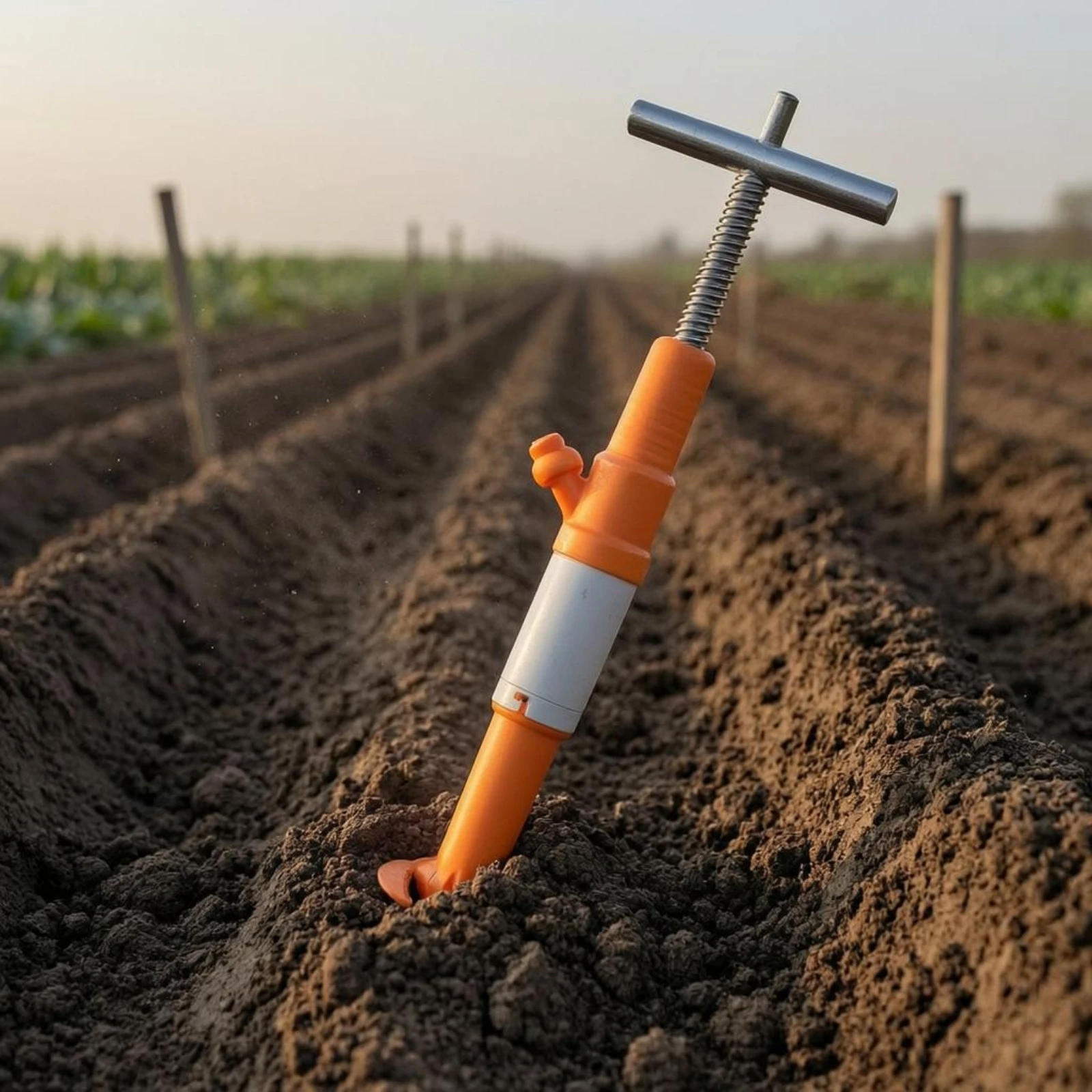 Deep Fertilizer Injector Two-Inlet Inlet Backpack Fertilizer Applicator Yard Tool Detachable Body Pointed Tip