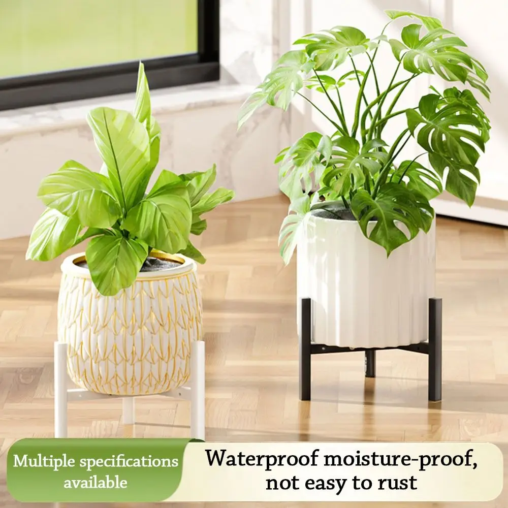 Space-Saving Metal Flower Stand Rack with Casters Floor-standing Planter Shelf Triangle Rack Flowerpot Bracket Outdoor Indoor