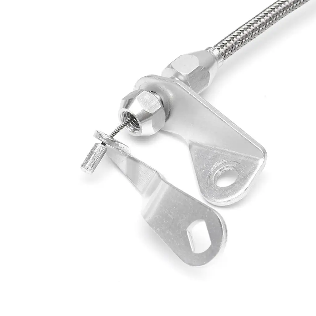 Accelerator Throttle Cable Stainless Detent Kickdown Line for Ford C6 Transmission Durable Fitment