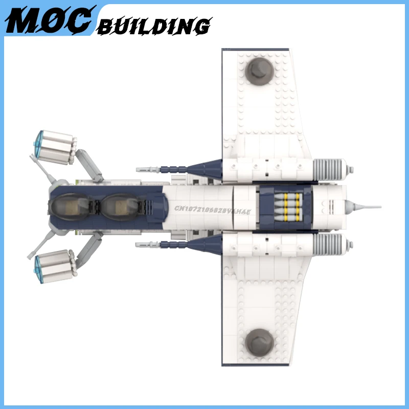 MOC Building Blocks Space Movie Military Transport Troopers Model Creative Battle Gunship Toys Assembly Bricks Collection Gifts