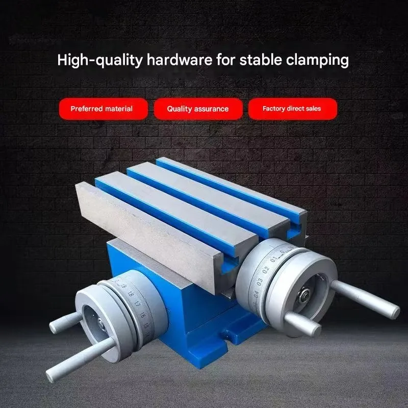 X Y Axis Work Holding Precision 225x175mm Milling Machine Cross Slide Work Table QM-202-Precision Workbench Plate Slide Plate