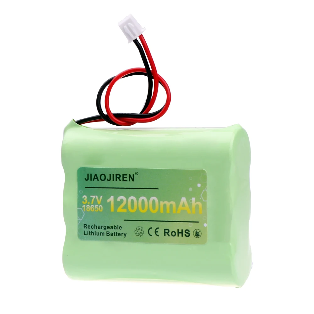 3,7 V 18650 12000 mAh lithiumbatterijen met USB-oplader voor vissen LED-licht Bluetooth-luidspreker 3,7 V oplaadbare batterij