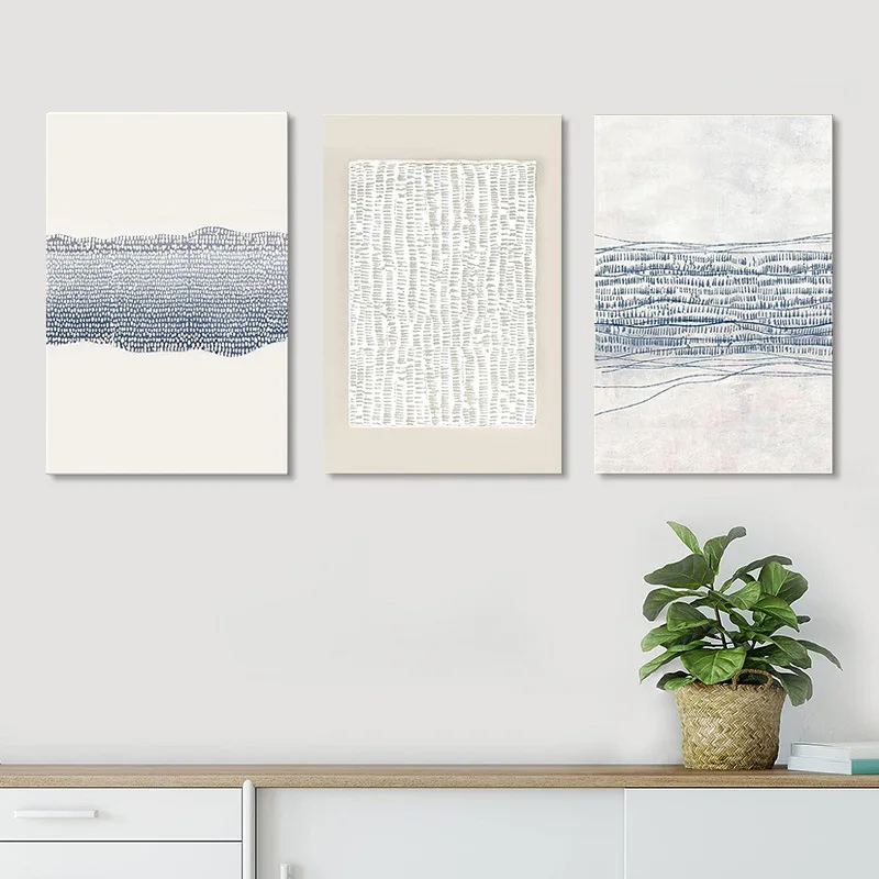

Geometric Patterns Modern Abstract Canvas Painting Minimalist Room Decorative Art Poster Living Room Bedroom Decorative Painting
