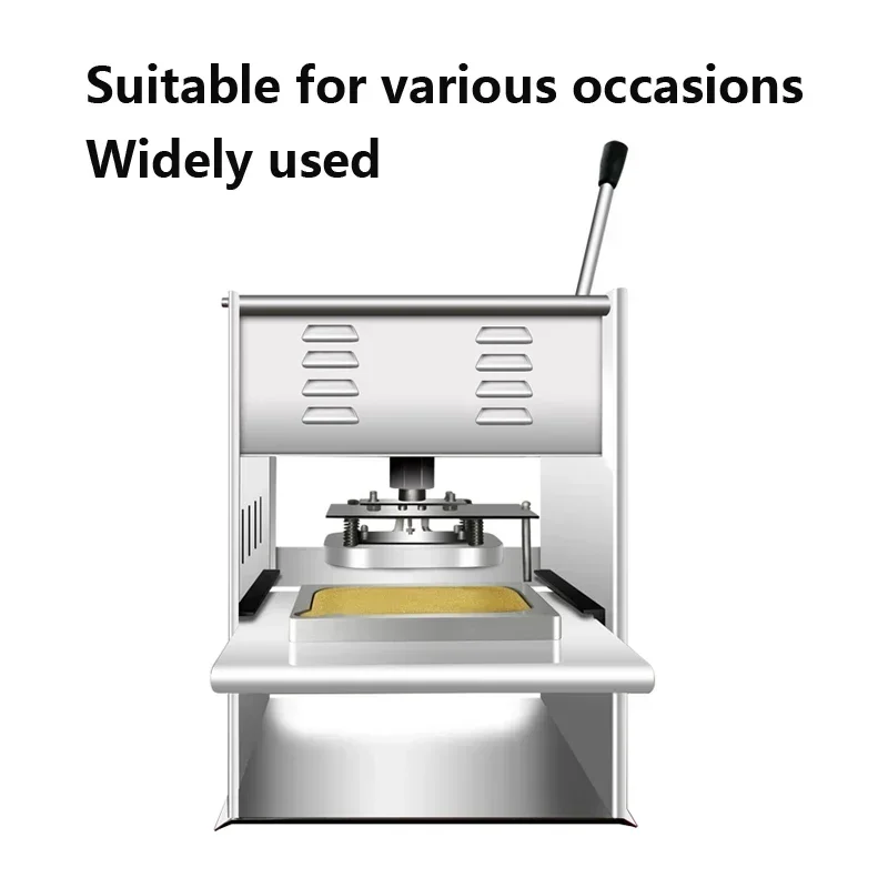 ماكينة ختم صندوق الغداء من رقائق الألومنيوم، ماكينة ختم علب الألومنيوم للوجبات الجاهزة للاستعمال مرة واحدة، ماكينة ختم علب الهدايا