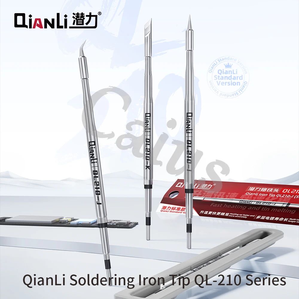 QIANLI QL210 الدقة C210 سلسلة لحام تلميح تسخين سريع وذوبان القصدير لمحطة لحام سلسلة 210 لحام ذوبان