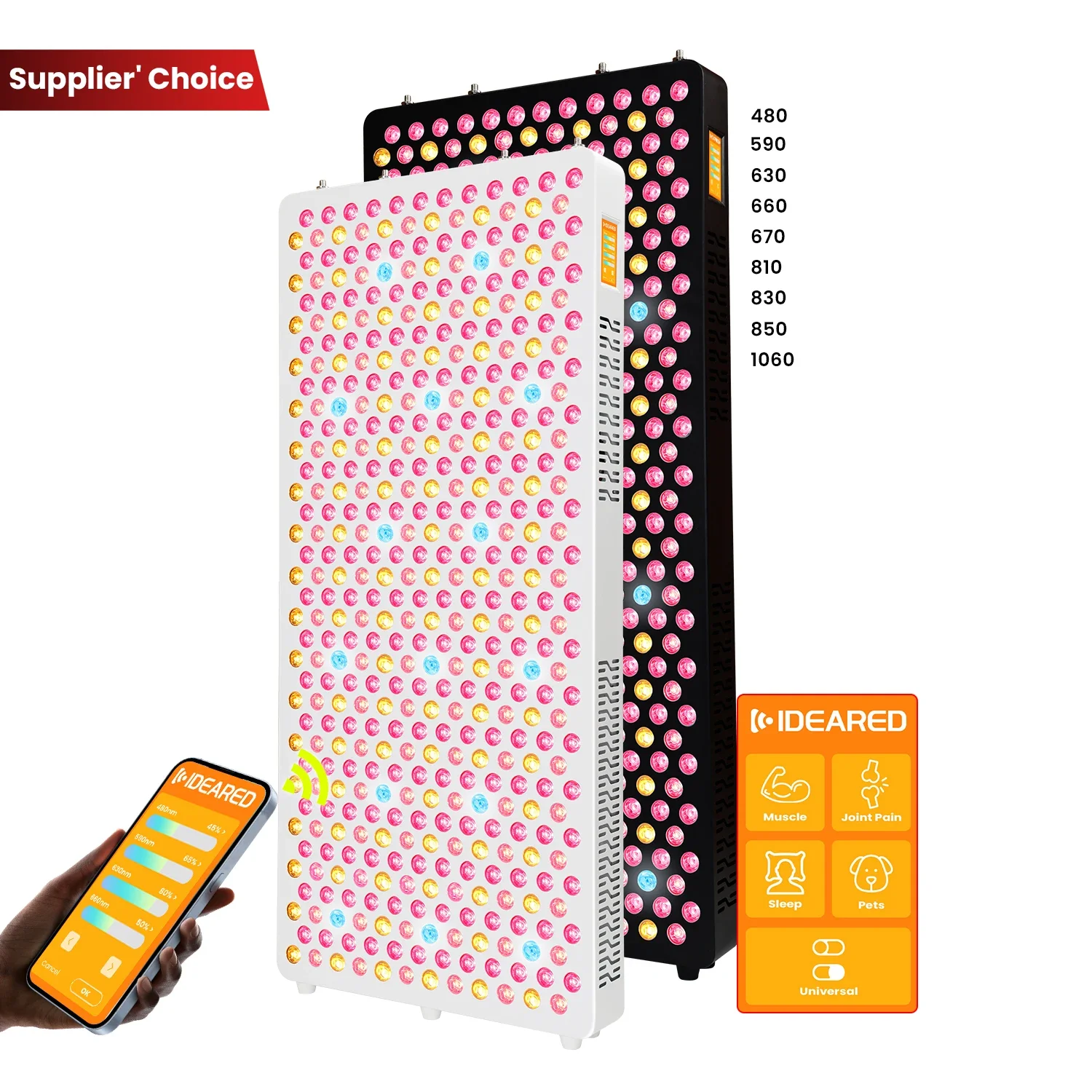 Idea Light RLPRO 600 Panel 9 Wavelengths Therapy Standing Infrared Red Light Therapy For Home Use