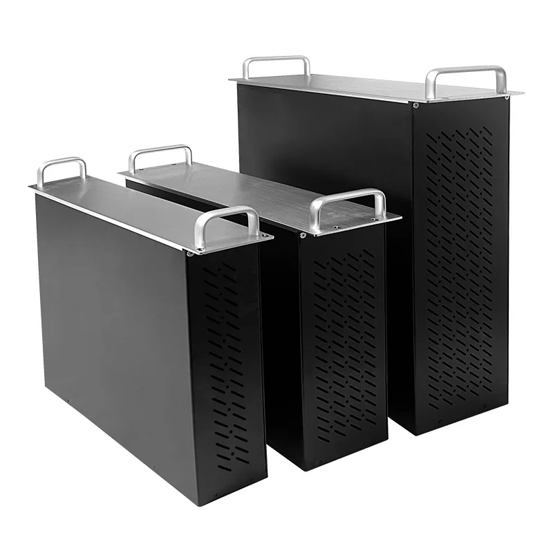 

Aluminum panel industrial control chassis standard 19-inch rack chassis server black heat dissipation