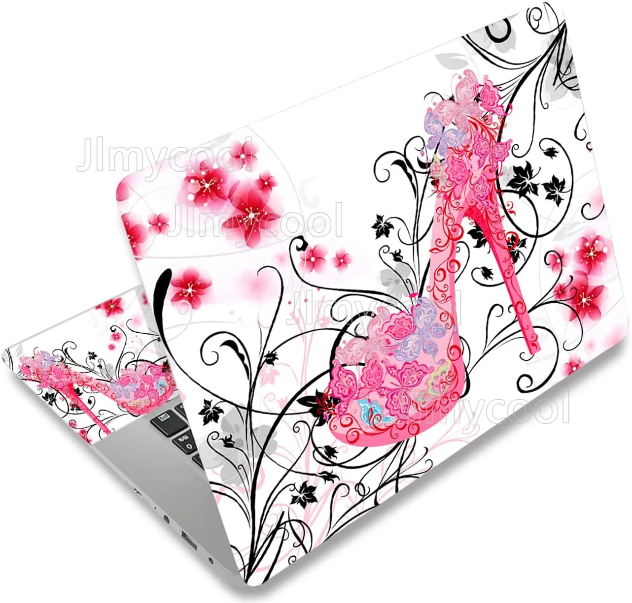 Autocollant de protection réutilisable pour ordinateur portable Netbook, motif papillons, talon haut, 11.6, 13, 13.3, 14, 15, 15.4, 15.6 pouces
