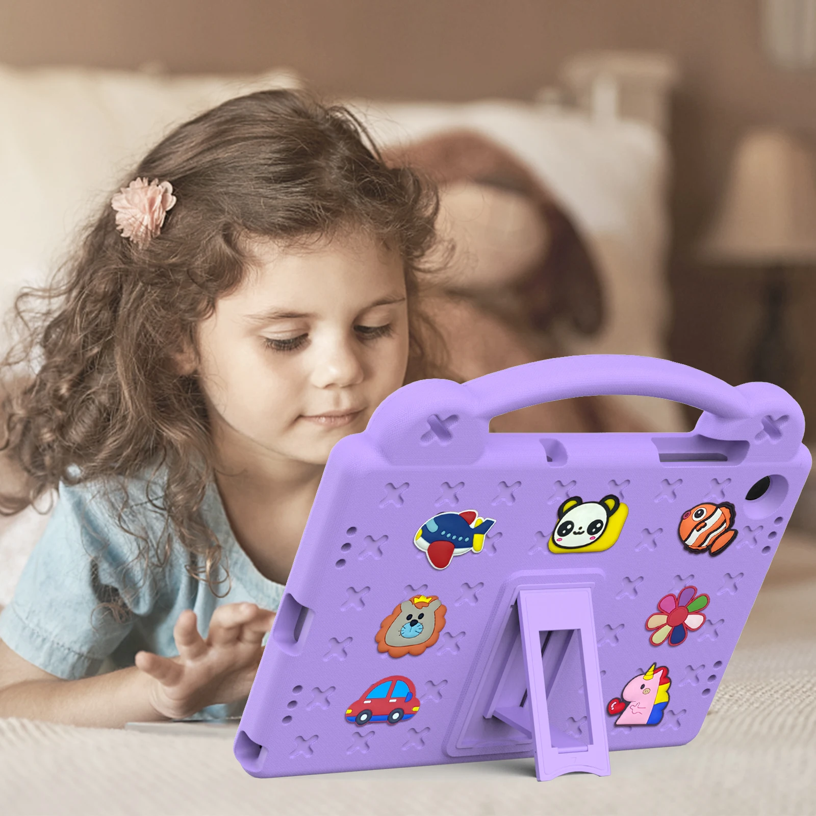 EVA Kids Cover For Samsung Tab S11 S10 FE A11 A9 Plus S10 Lite S9 FE S8 S7 A8 A7 S6 Lite 10.4 S5E T720 A 10.1 T510 Stand Case