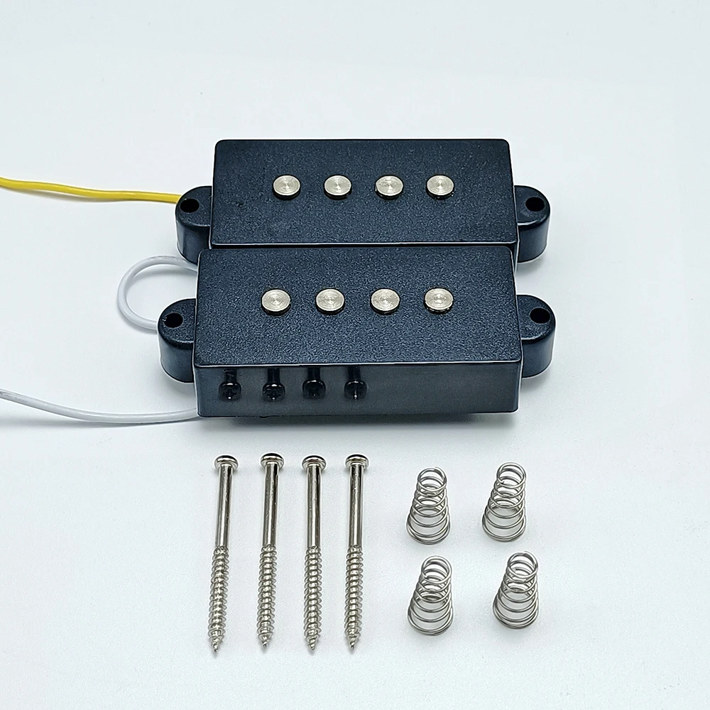PB Electric Bass Guitar Pickup 4 Strings PB Bass Pickups Alnico 5 Black White