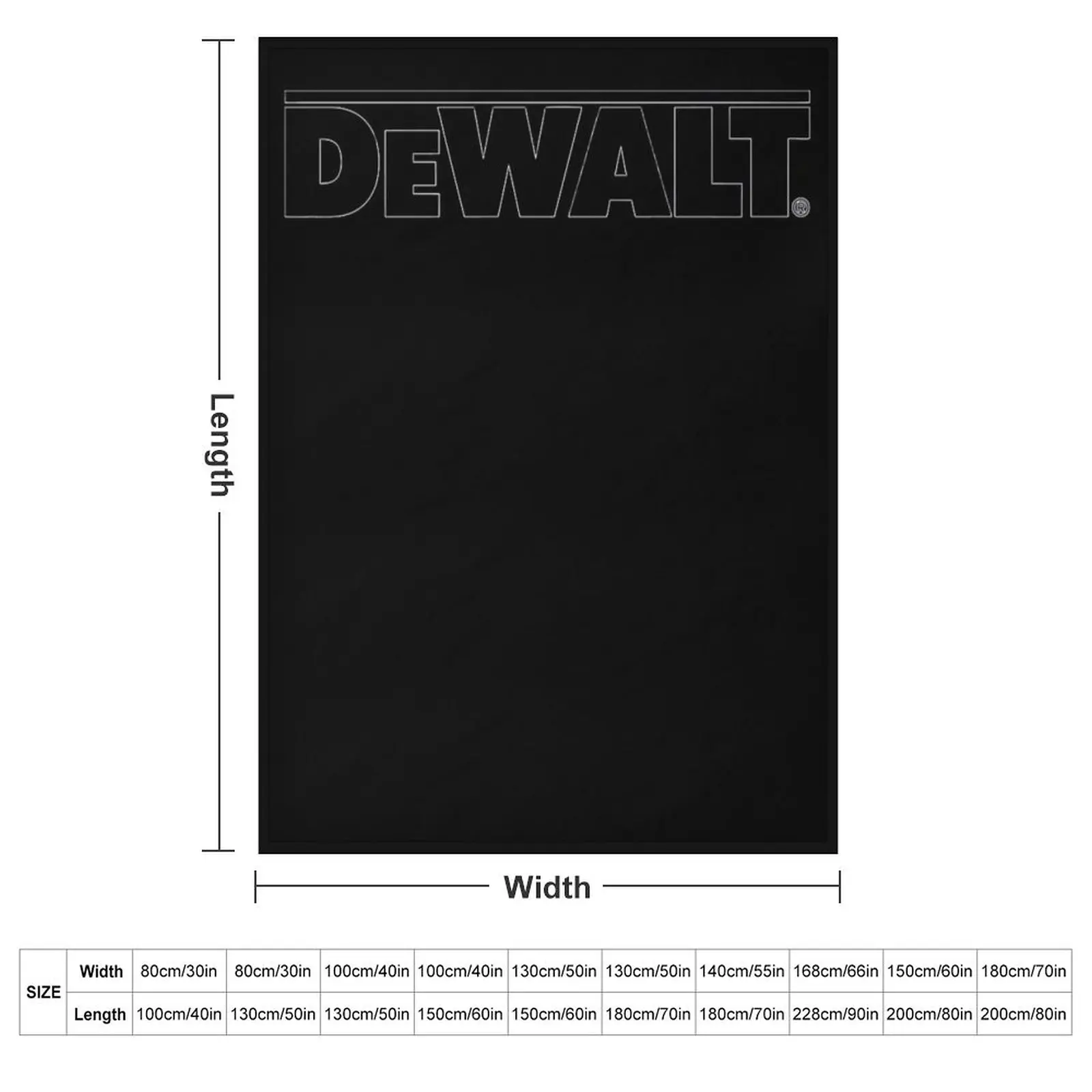 Best Selling DeWalt Logo Merchandise Throw Blanket blankets ands decorative Blankets