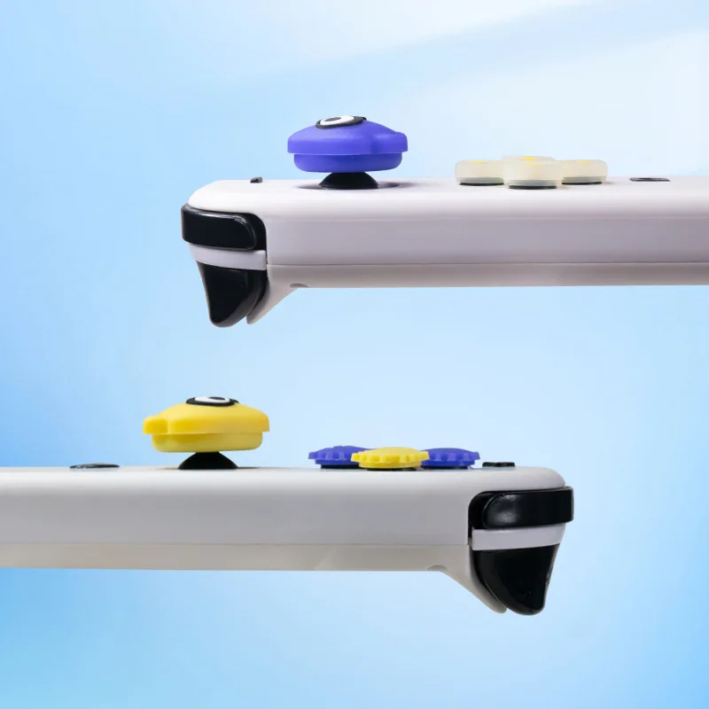 เคสซิลิโคนนิ่มลาย dpad CROSS button abxy ลายเกมน่ารักสำหรับ SWITCH OLED/Lite NS Joy-CON ฝาปิดจับนิ้วหัวแม่มือ