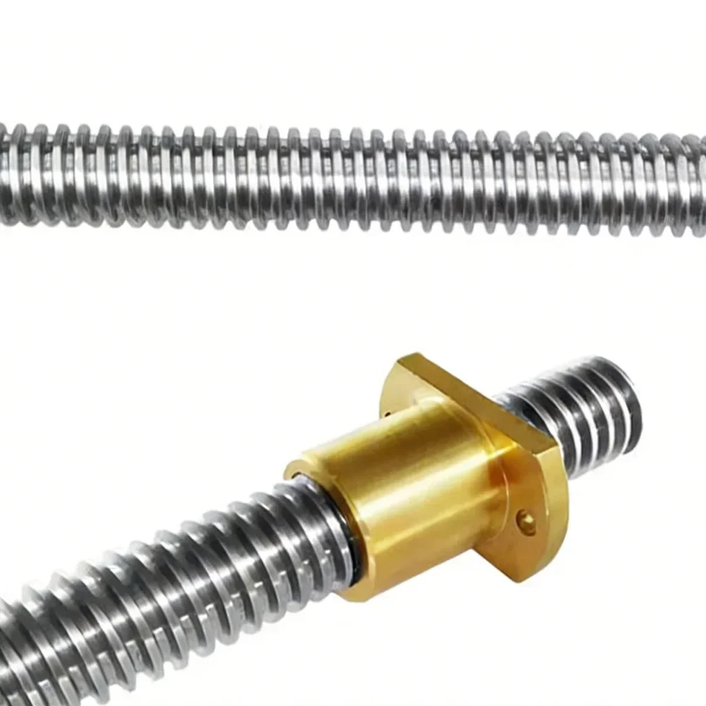 1Pcs 304 Stainless Steel Trapezoidal Lead Screw Diameter 10/12/14/16/18/20mm-36mm Length 0.5m Industrial Drive Threaded Rod