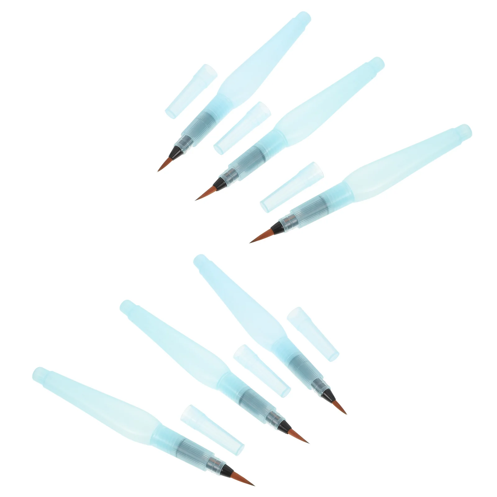 

6Pcs Water Brush Pens Portable Watercolor Brush Pens Kids DIY Art Painting Accessories Creative Refillable Painting Tools