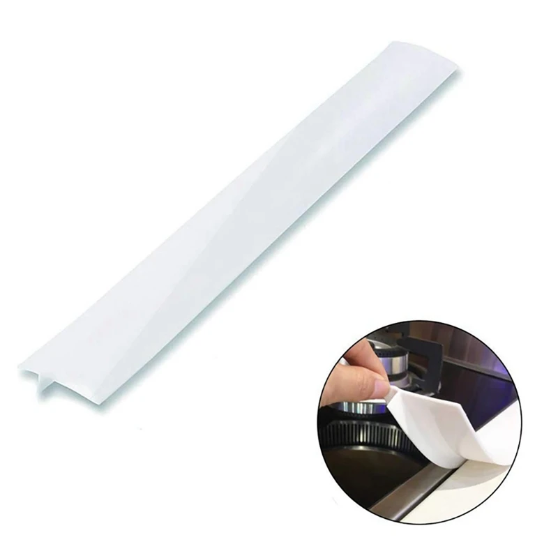 Kitchen Silicone Stove Counter Crevice Cover 21/25 inch Long Stove Filler Range Strips for Oven Countertop Dishwasher Easy Clean