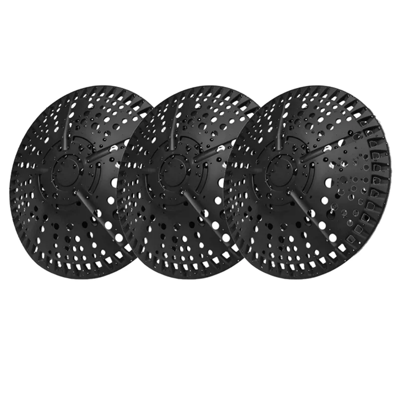 

ABJN-Shower Hair Filter, 3Pcs Drain Cover, 5.5In Large Premium Silicone Drain Protector Strainer,For Bathroom, For Kitchen, Baki