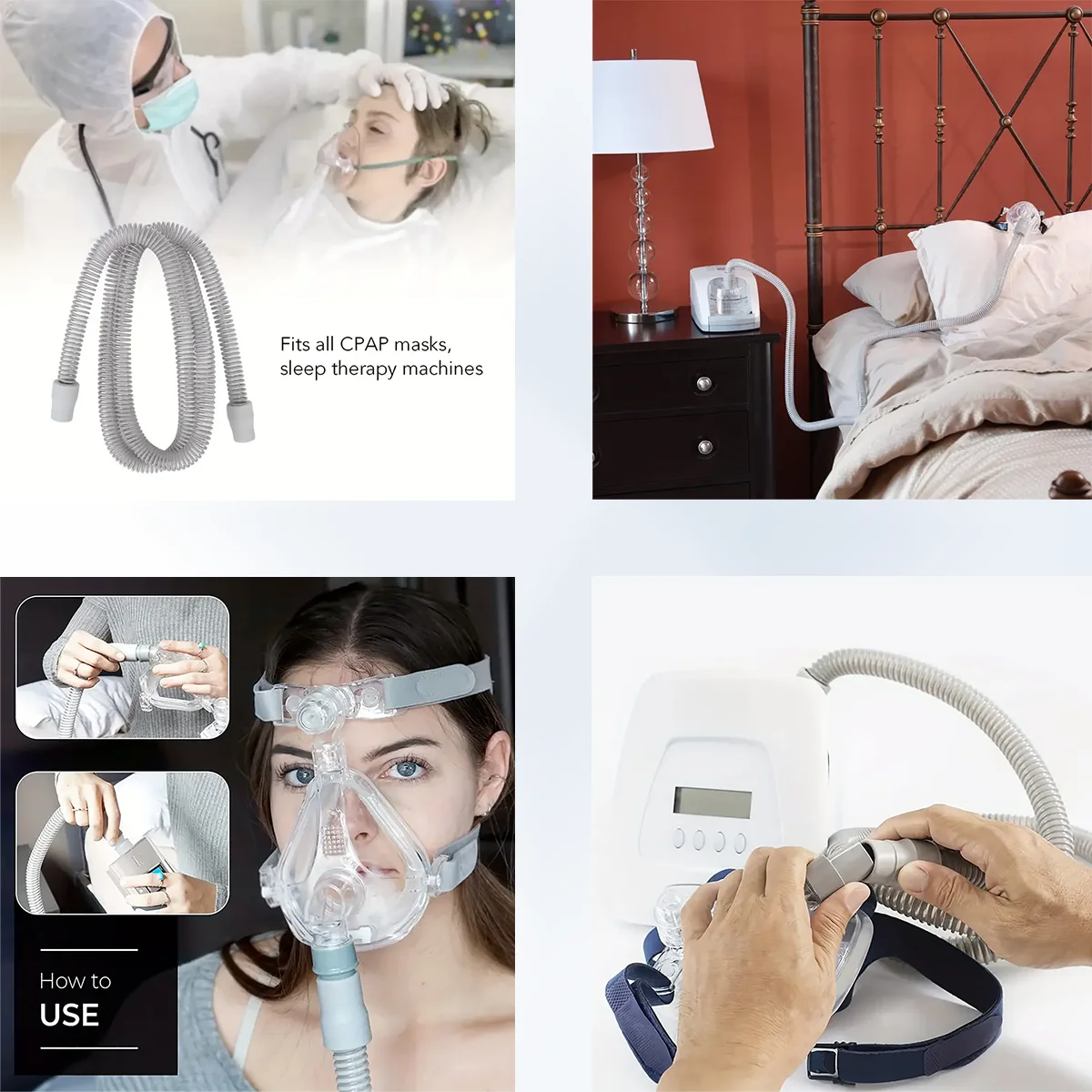 Tubo CPAP-lunghezza 183cm/6 piedi, accessori universali per macchine per la respirazione da 22 mm per tutte le maschere Airfit/Airtouch F20, qualità