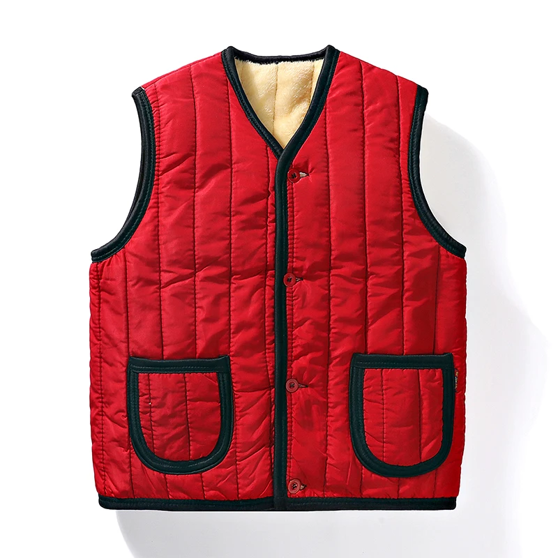 Gilet coupe-vent en velours pour hommes, manteau chaud, vêtements décontractés, veste homme polyvalente, haut tendance, automne, hiver