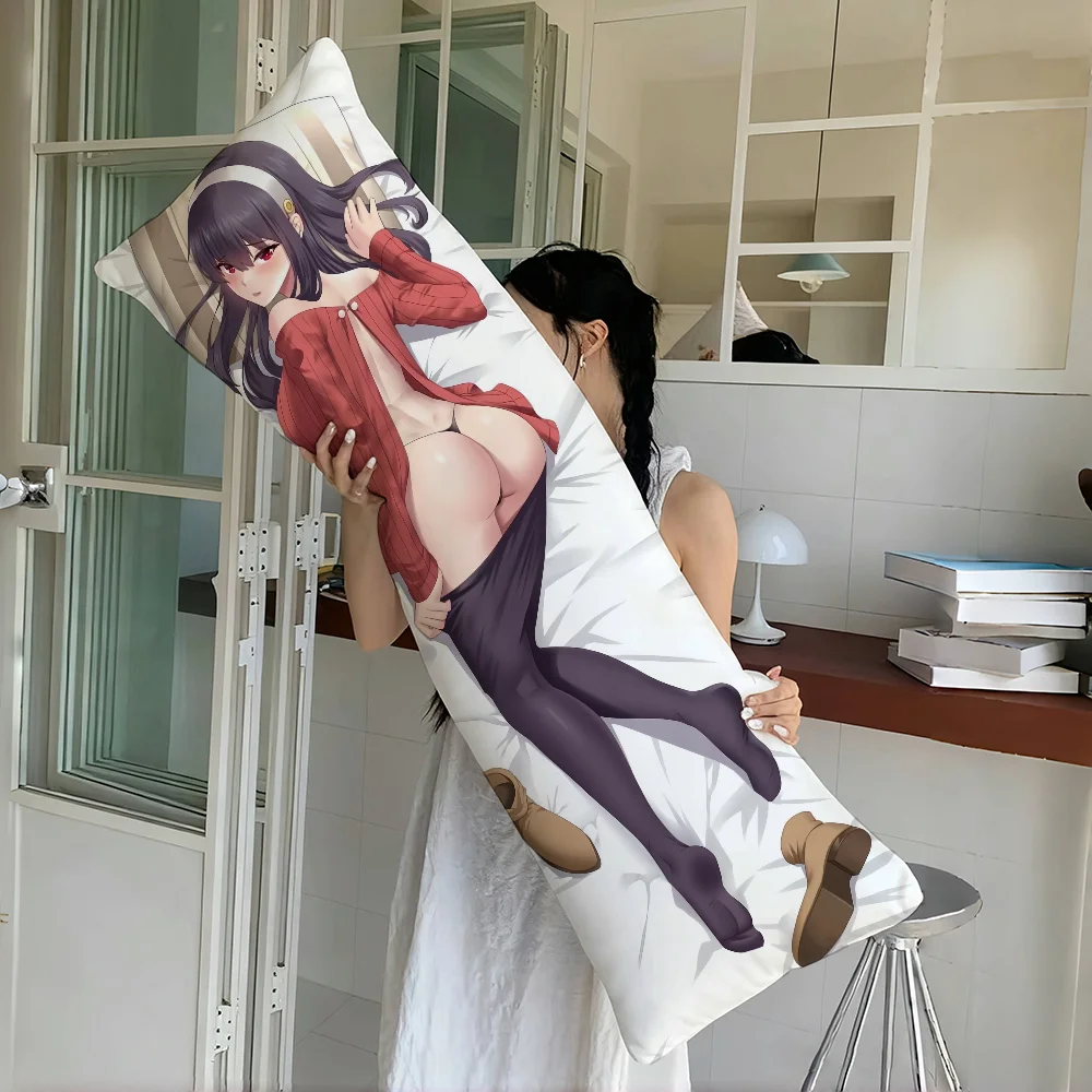 Funda de almohada familiar Anime Yor Forger adecuada para oficina dormitorio sofá decoración del hogar cojines largos