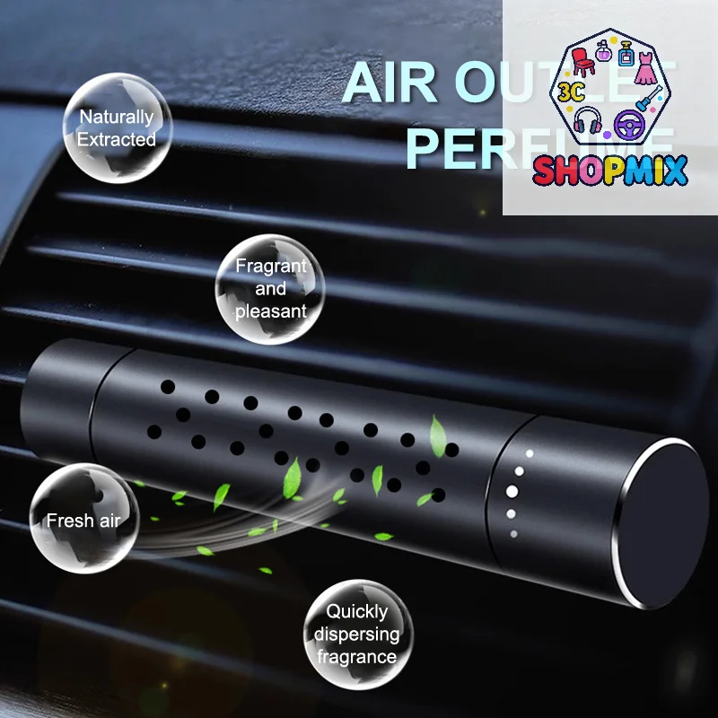 NEW Car Fragrance Air Freshener Smell Aromatherapy Clip Exhaust Vent 5pcs Refill Sticks Auto Interior Accessorie