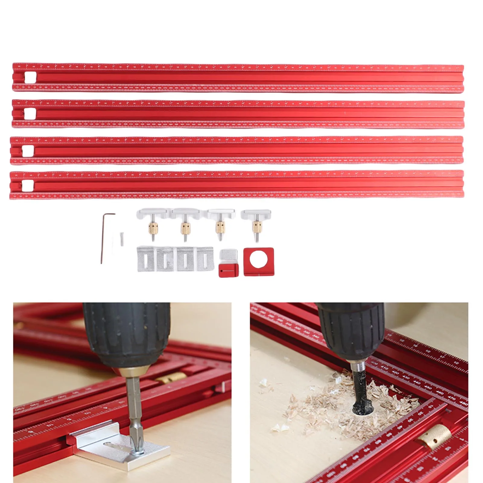 Adjustable Router Template Aluminum Alloy 800mm Adjustable  Frame Multifunctional Router Rail  System Router Template