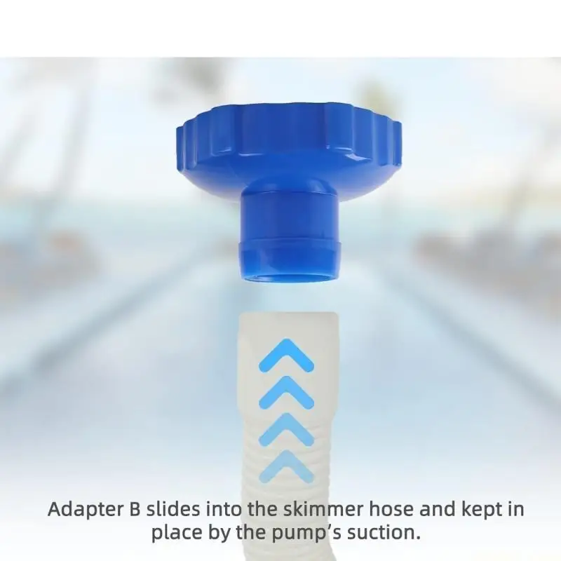 

D0AB Шланговые фитинги Адаптер для бассейна Пластиковый материал для вакуумного фильтра для бассейна