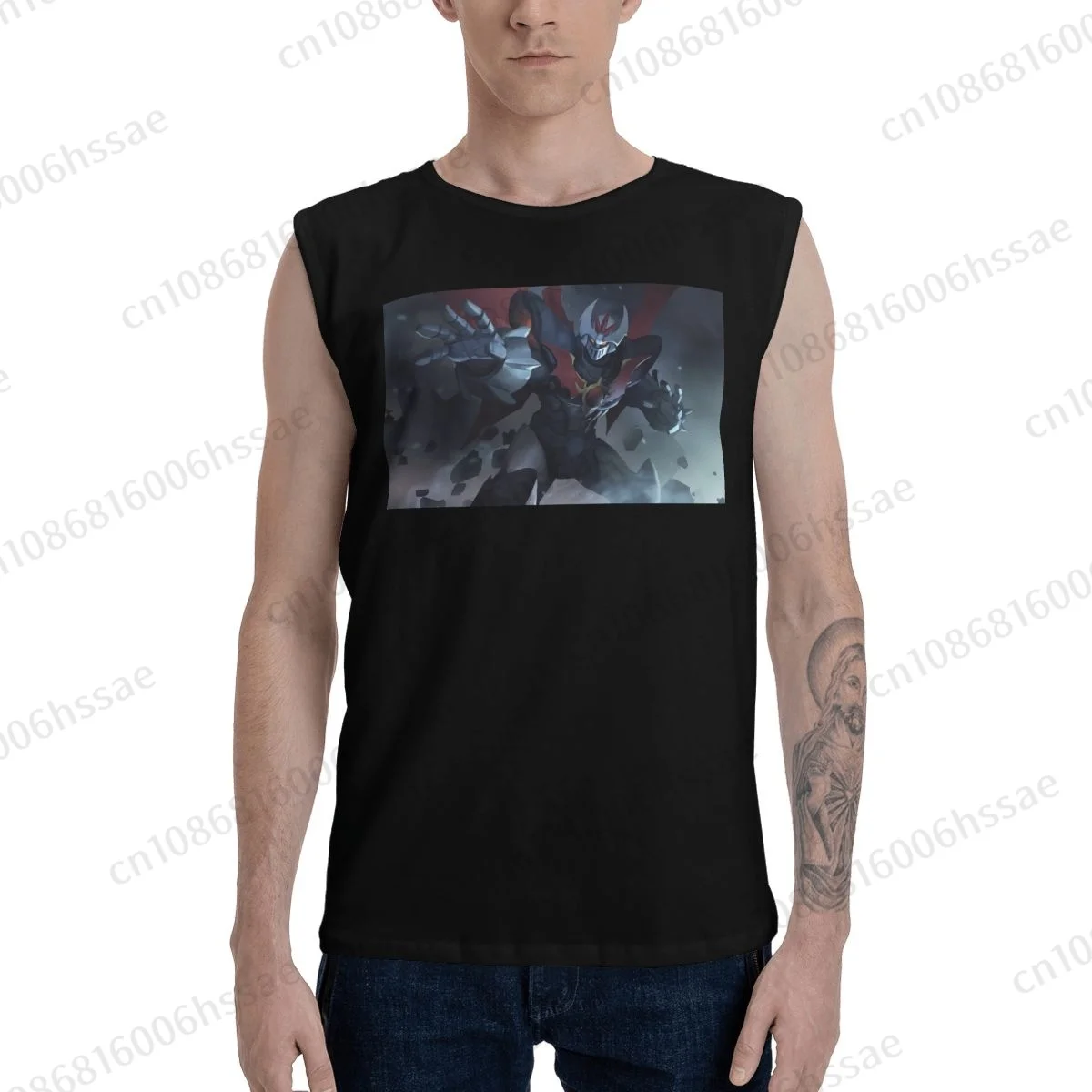 Mazinger Z Summer Sports Tank Tops Men's Breathable Sleeveless T-shirt Vests Run Clothing