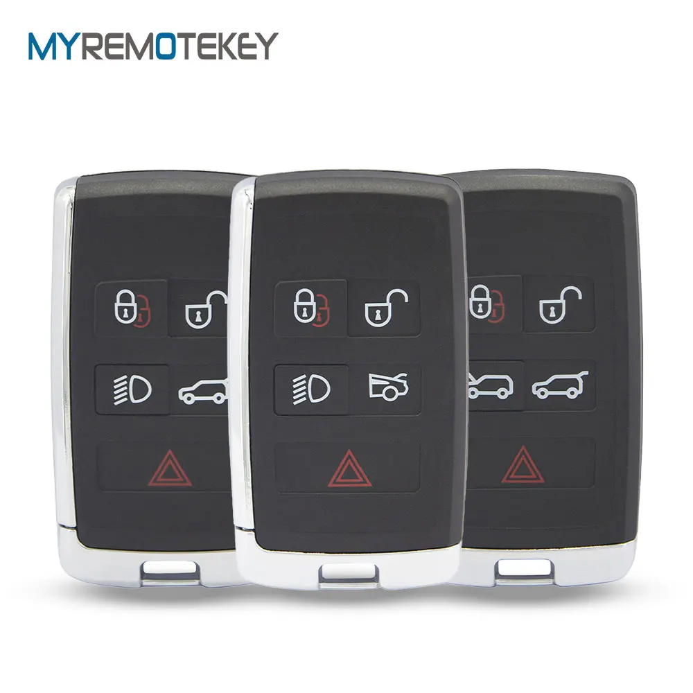 REMTEKEY FCC KOBJXF18A 5Button Smart Key Shell Case for Land Rover Range Rover Sport Jaguar XF XJ EX F-Pace F-Type 2018 2019