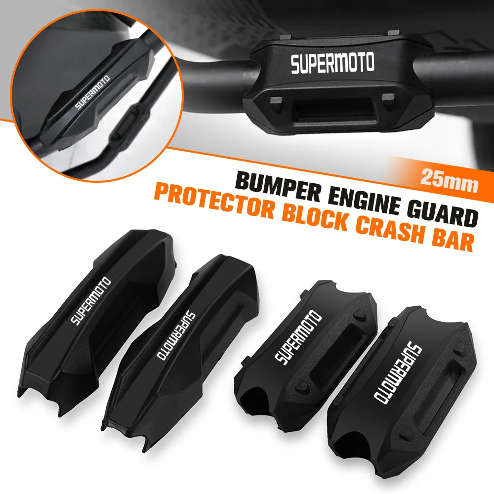 

Motorcycle 25mm Bumper Engine Guard Protector Block Crash Bar Decorative For 690 ENDURO ENDUROR SM SMC SMCR SUPERMOTO 950SM