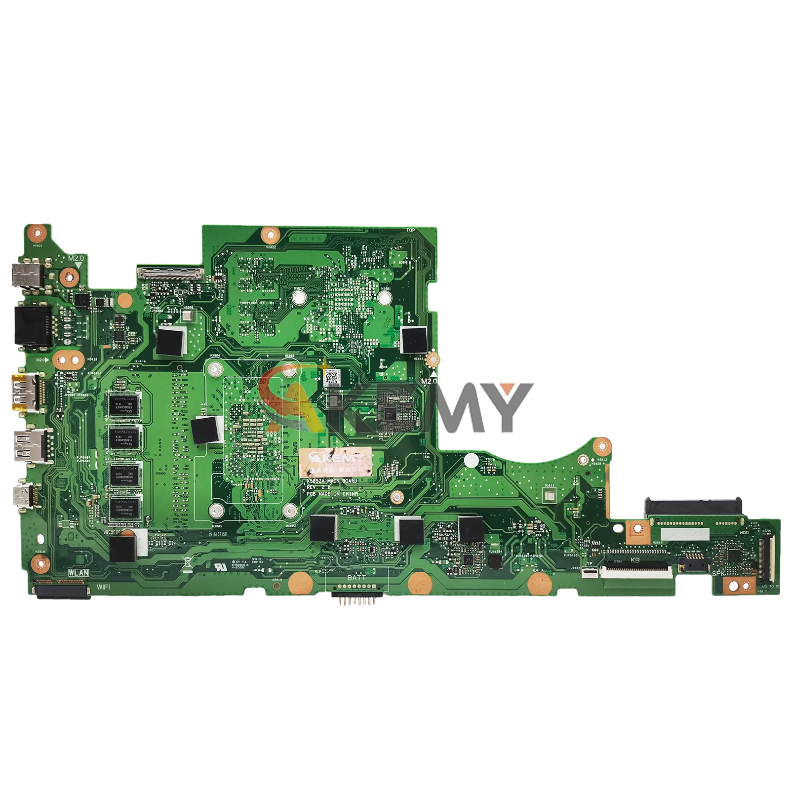 Placa base para ordenador portátil X505ZA para ASUS VivoBook X505Z F505Z X505ZA A505Z K505Z RX505Z placa base con CPU R3 R5 R7 100% pruebas OK stk