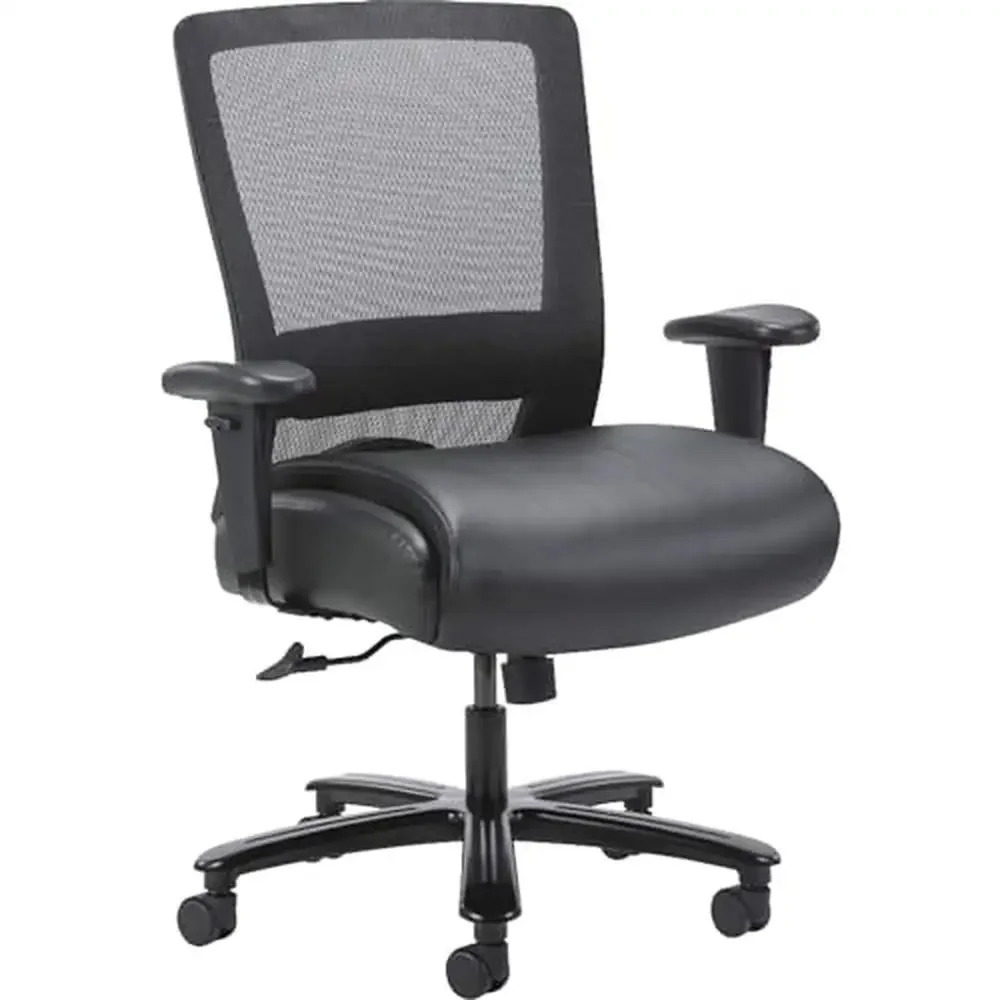 Heavy-duty Steel Mesh Task Chair with Polyurethane Seat 21.50