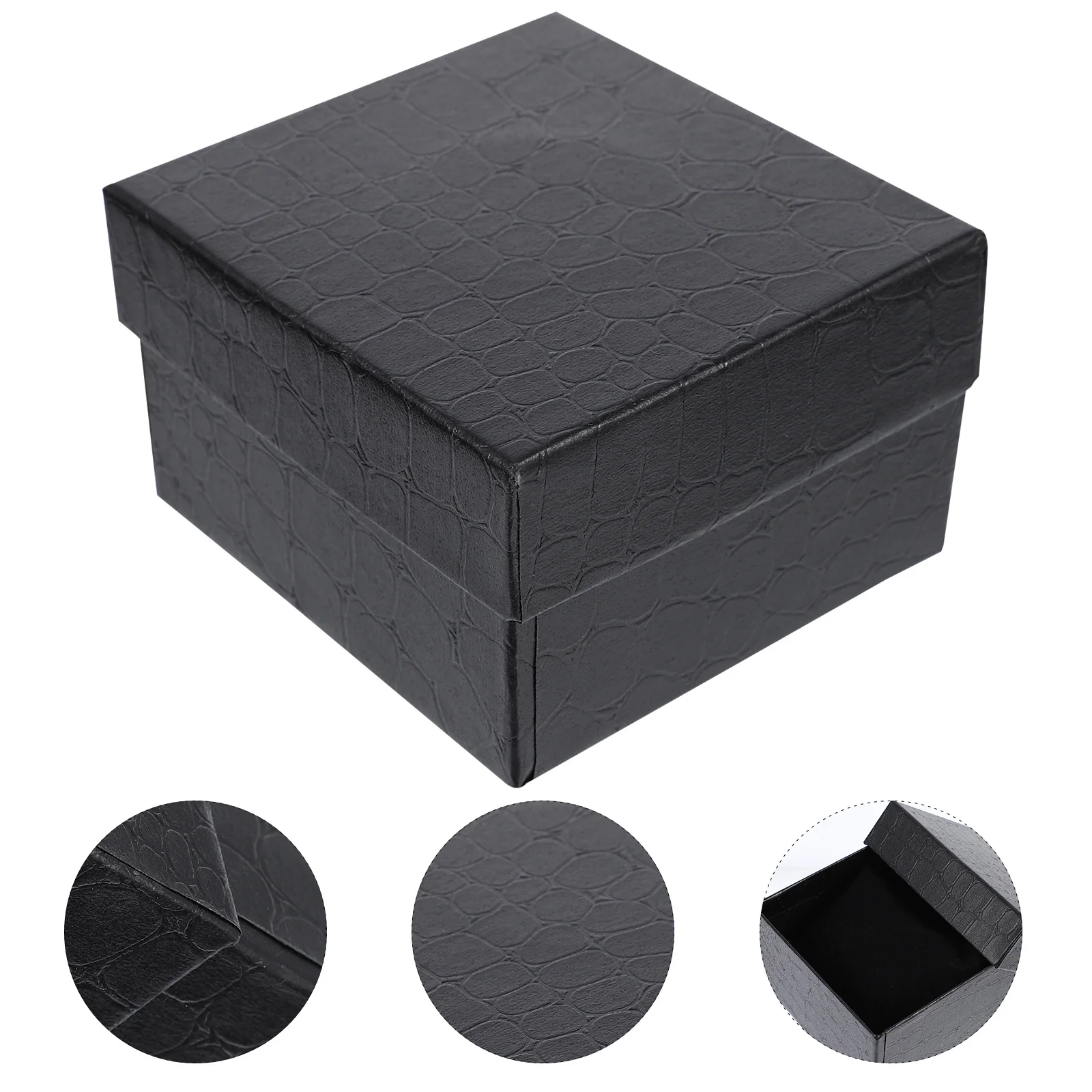 

4Pcs Watch Organizer Boxes Classic Design Multi-Function Storage Cases for Watch Jewelry Gifts Gift Storage Box