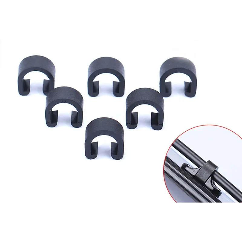 Lot 500pcs Plastic MTB Bike Bicycle Frame C Typ Brake Cable Buckle Disc Brake Housing Tube Shifte Cable Pipe Line Fixed Clip