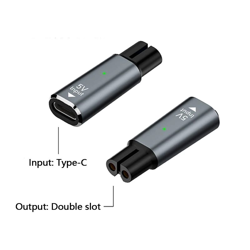 

1Pc 5V Type-C Shaver Adapter Charger Converter for Philips OneBlade QP2724 QP2834 QP1324 QP1924 QP4530 Beard Trimmer