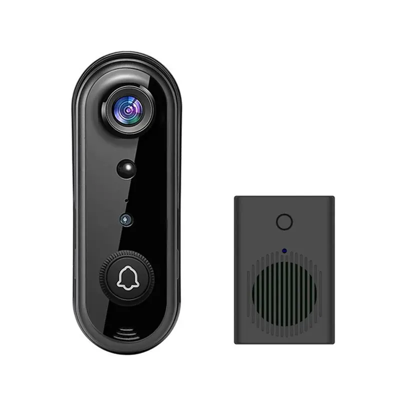 SQPP-Sin tarifa mensual, cámara de timbre inalámbrica de 400W, timbre de vídeo con timbre, detección de movimiento, audio bidireccional, IP66 resistente a la intemperie