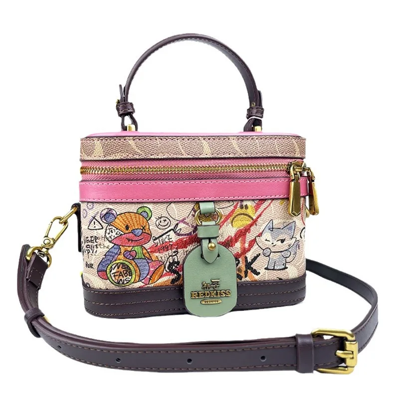 New minimalist and fashionable small handbag, contrasting color women's bag, high-end carriage single shoulder crossbody handbag image 5