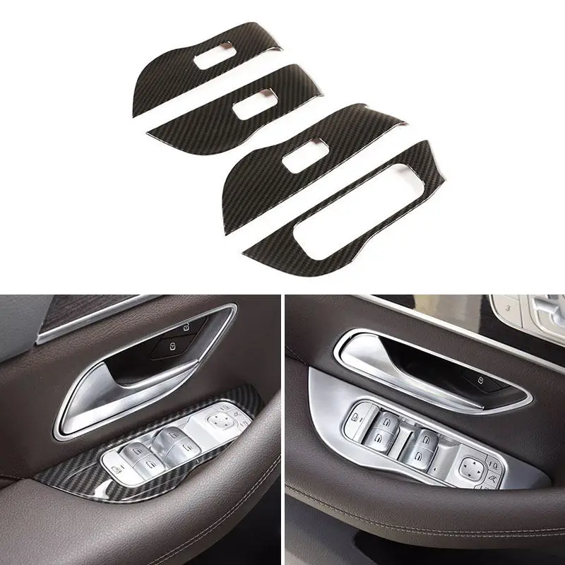 Car styling Door Armrest Panel Window Switch Button Frame Cover Trim For Mercedes Benz GLE Class V167 GLE350 GLE450 2020 LHD 