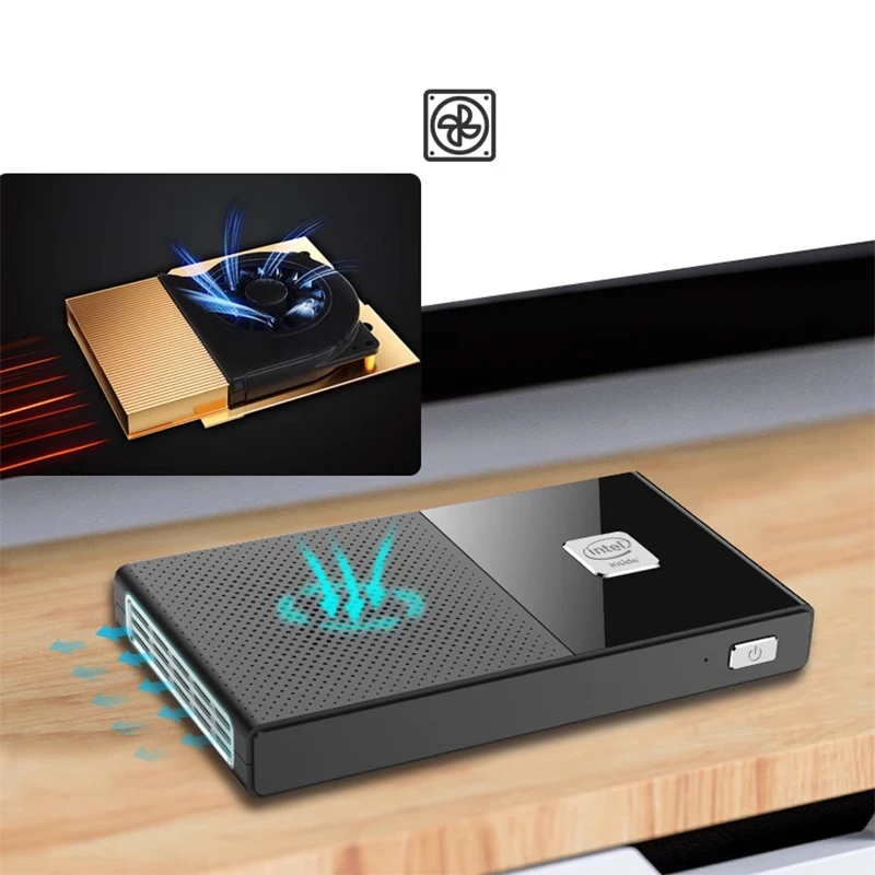 12th Generation N200 Mini Computer Host Win11 office home 16G/32G LPDDR5 4800MHz game 4K portable small computer