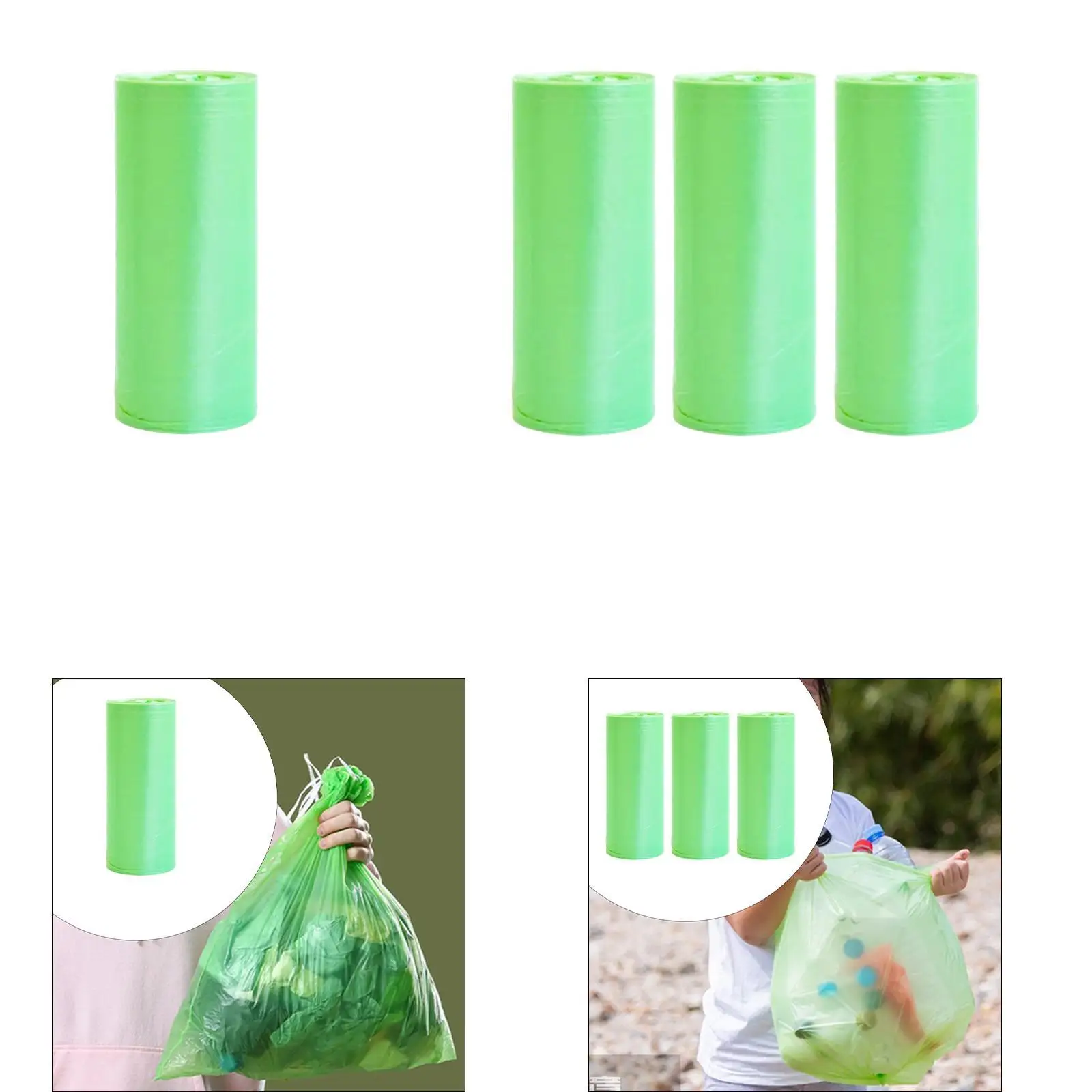 

Trash Bags Multiuse Bathroom Trash Can Liners for Toilet Living Room